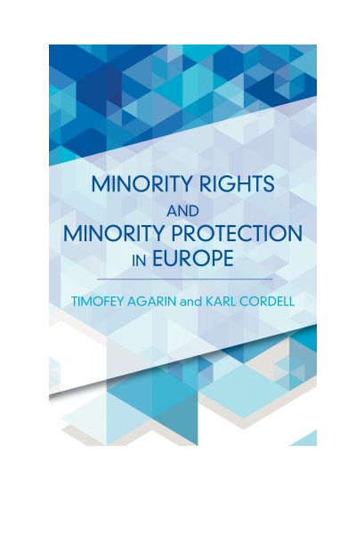 Cover of book: Minority Rights and Minority Protection in Europe