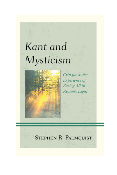 Cover of book: Kant and Mysticism