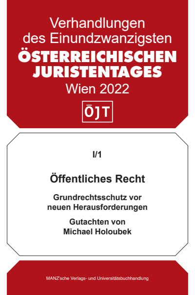 Cover des Buchs: Öffentliches Recht Grundrechtsschutz vor neuen Herausforderungen