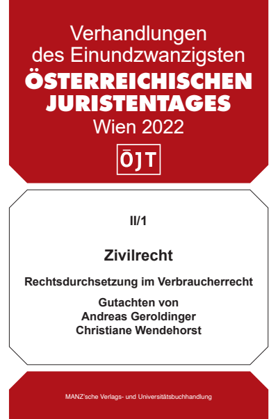 Cover des Buchs: Zivilrecht Rechtsdurchsetzung im Verbraucherrecht - materiellrechtliche und prozessuale Aspekte