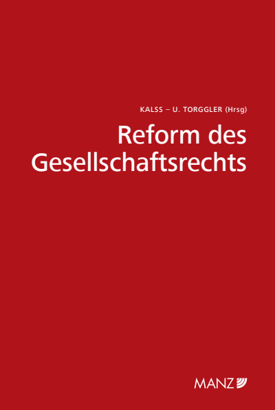 Cover of book: Reform des Gesellschaftsrechts