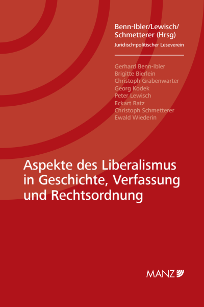 Cover des Buchs: Aspekte des Liberalismus in Geschichte, Verfassung und Rechtsordnung