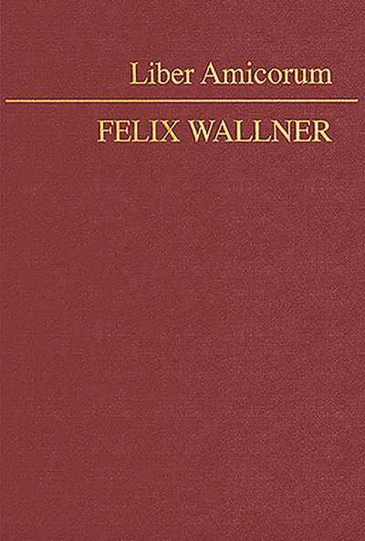 Cover des Buchs: Liber amicorum Felix Wallner