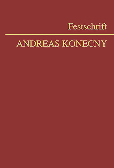 Cover des Buchs: Festschrift Konecny
