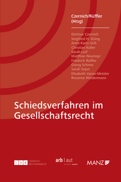 Cover of book: Schiedsverfahren im Gesellschaftsrecht