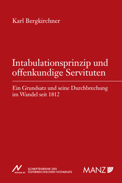 Cover des Buchs: Intabulationsprinzip und offenkundige Servituten