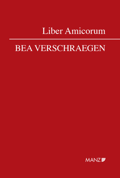 Cover des Buchs: Liber Amicorum Bea Verschraegen