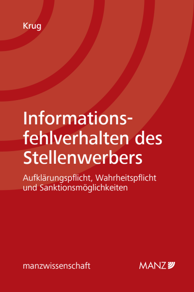 Cover des Buchs: Informationsfehlverhalten des Stellenwerbers