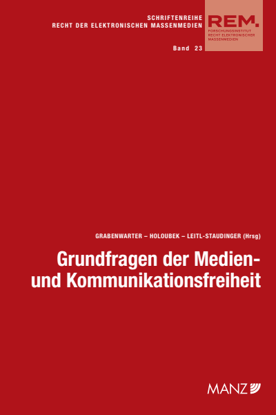 Cover des Buchs: Grundfragen der Medien- und Kommunikationsfreiheit