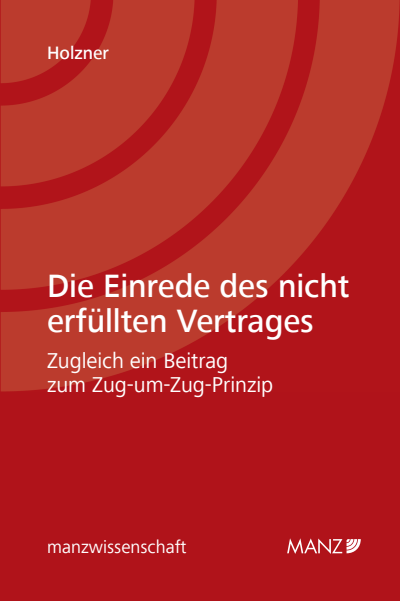 Cover des Buchs: Die Einrede des nicht erfüllten Vertrages