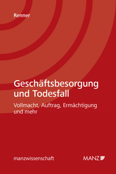 Cover des Buchs: Geschäftsbesorgung und Todesfall