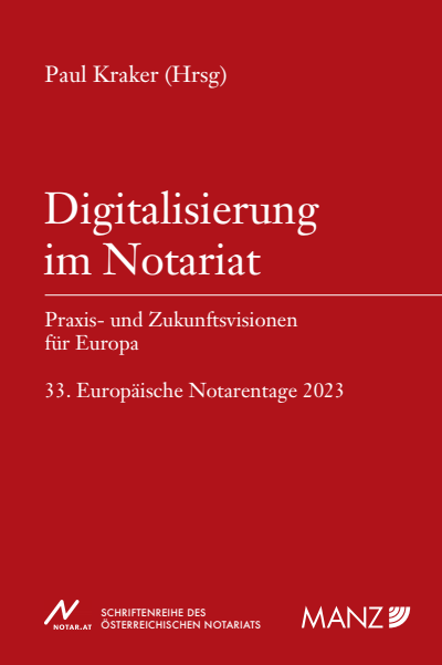 Cover des Buchs: Digitalisierung im Notariat