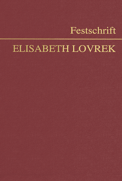 Cover des Buchs: Festschrift Elisabeth Lovrek