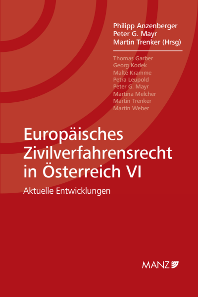 Cover des Buchs: Europäisches Zivilverfahrensrecht in Österreich VI