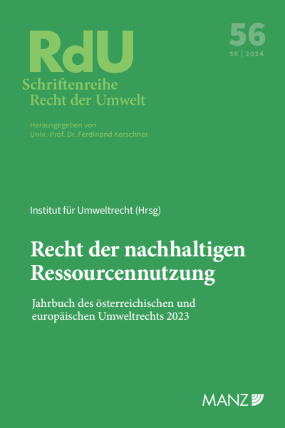 Cover des Buchs: Recht der nachhaltigen Ressourcennutzung