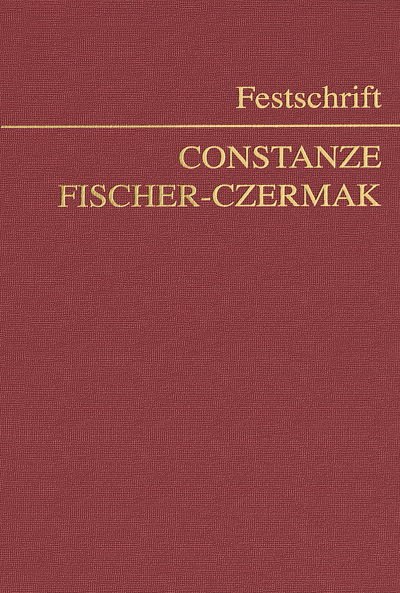 Cover of book: Festschrift Fischer-Czermak