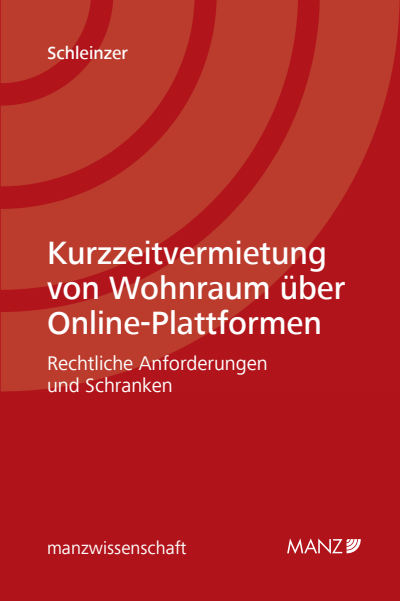 Cover of book: Kurzzeitvermietung von Wohnraum über Online-Plattformen