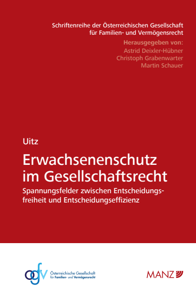 Cover des Buchs: Erwachsenenschutz im Gesellschaftsrecht