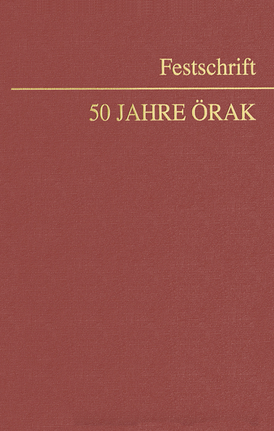 Cover of book: Festschrift 50 Jahre ÖRAK