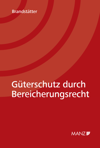 Cover of book: Güterschutz durch Bereicherungsrecht