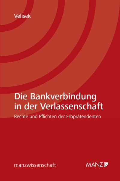 Cover of book: Die Bankverbindung in der Verlassenschaft