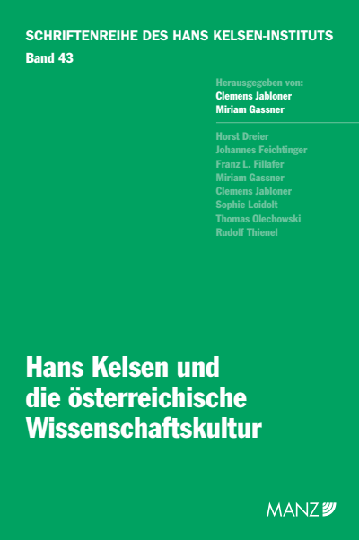 Cover des Buchs: Hans Kelsen und die österreichische Wissenschaftskultur