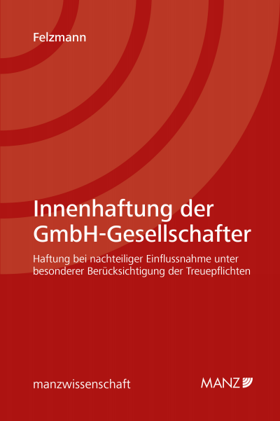 Cover des Buchs: Innenhaftung der GmbH Gesellschafter