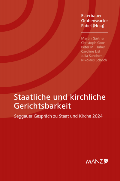 Cover des Buchs: Staatliche und kirchliche Gerichtsbarkeit