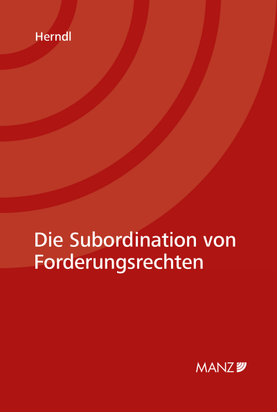 Cover des Buchs: Die Subordination von Forderungsrechten
