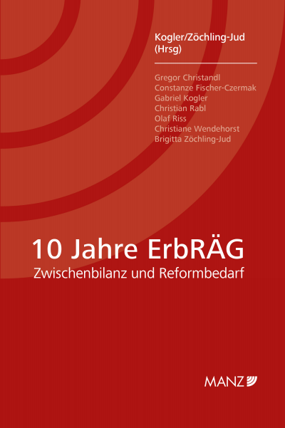 Cover des Buchs: 10 Jahre ErbRÄG