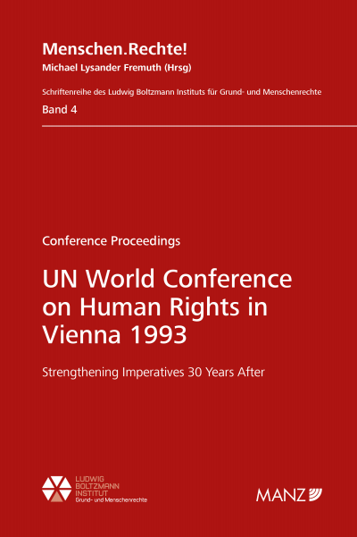 Cover of book: UN World Conference on Human Rights in Vienna 1993