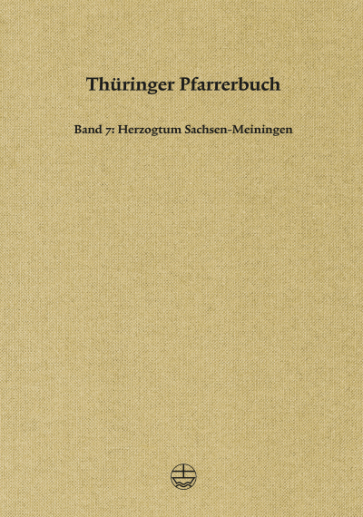 Cover of book: Thüringer Pfarrerbuch