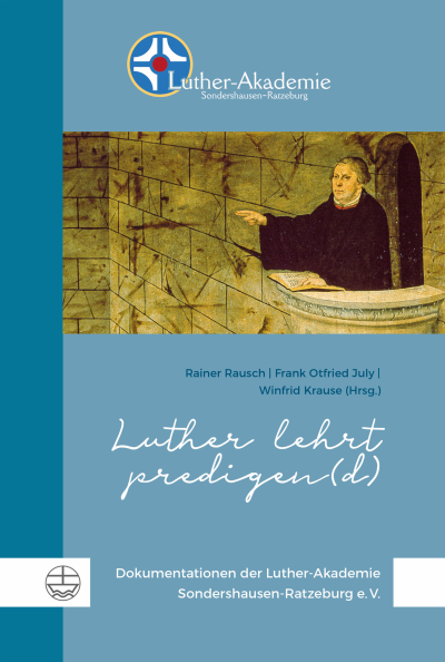 Cover des Buchs: Luther lehrt predigen(d)