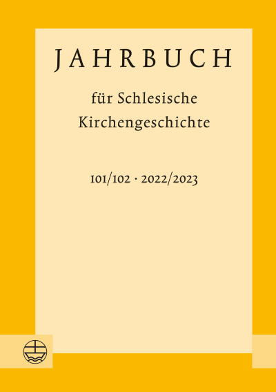 Cover of book: Jahrbuch für Schlesische Kirchengeschichte