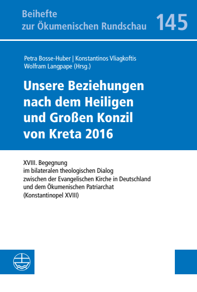 Cover des Buchs: Unsere Beziehungen nach dem Heiligen und Großen Konzil von Kreta 2016