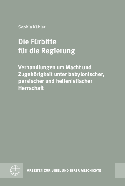 Cover des Buchs: Die Fürbitte für die Regierung