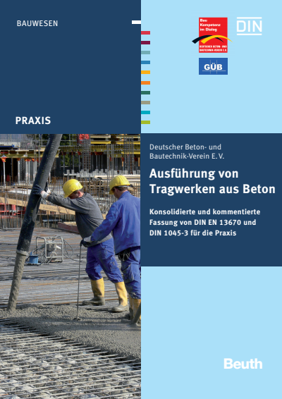 Cover of book: Ausführung von Tragwerken aus Beton