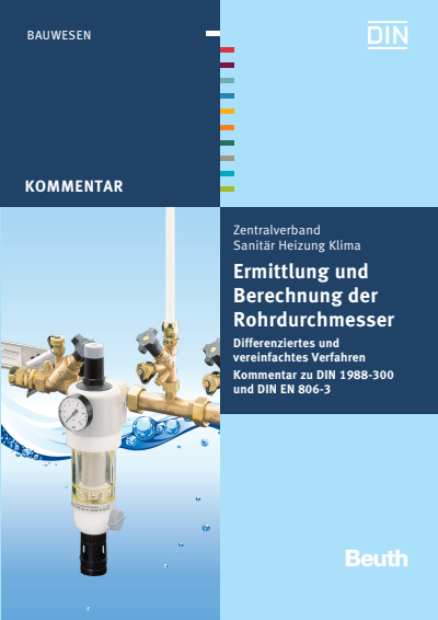 Cover of book: Ermittlung und Berechnung der Rohrdurchmesser