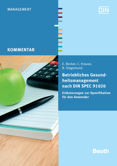 Cover des Buchs: Betriebliches Gesundheitsmanagement nach DIN SPEC 91020