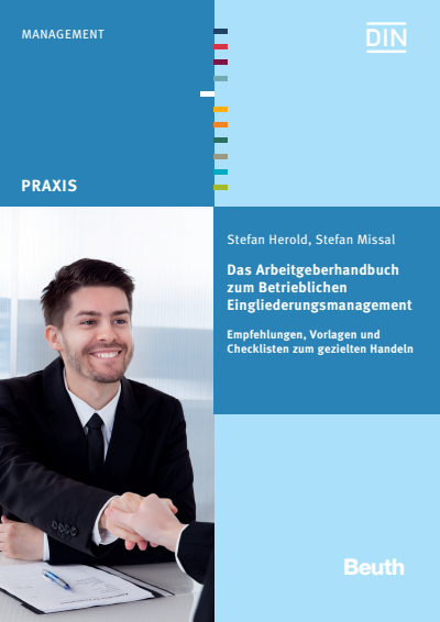 Cover des Buchs: Das Arbeitgeberhandbuch zum Betrieblichen Eingliederungsmanagement