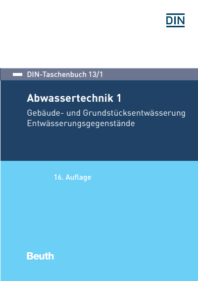 Cover of book: DIN-Taschenbuch 13/1