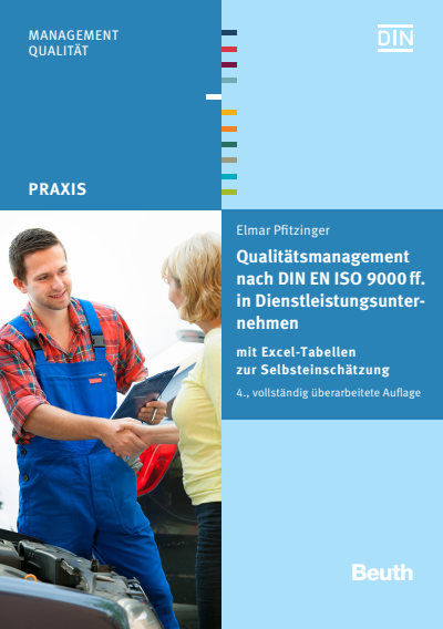 Cover of book: Qualitätsmanagement nach DIN EN ISO 9000 ff. in Dienstleistungsunternehmen