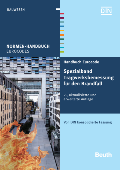 Cover des Buchs: Handbuch Eurocode - Spezialband Tragwerksbemessung für den Brandfall