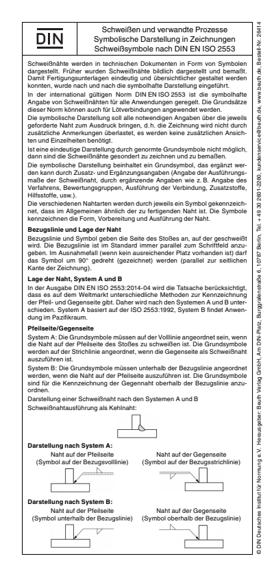 Cover des Buchs: Schweißsymbole nach DIN EN ISO 2553