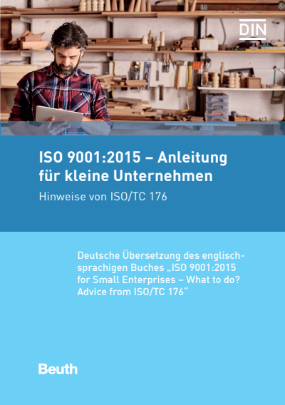 Cover of book: ISO 9001:2015 - Anleitung für kleine Unternehmen