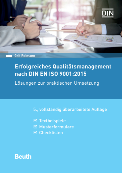 Cover des Buchs: Erfolgreiches Qualitätsmanagement nach DIN EN ISO 9001:2015