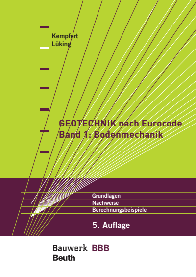 Cover des Buchs: Geotechnik nach Eurocode Band 1: Bodenmechanik