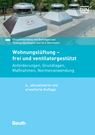 Cover des Buchs: Wohnungslüftung - frei und ventilatorgestützt