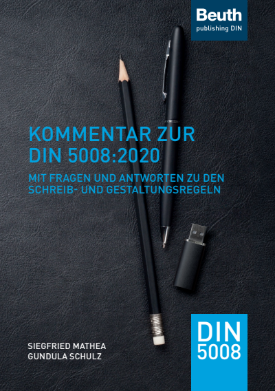 Cover des Buchs: Kommentar zur DIN 5008:2020