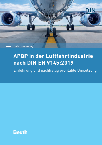 Cover des Buchs: APQP in der Luftfahrtindustrie nach DIN EN 9145:2019